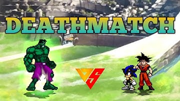 Hulk V2 OP VS Goku DBS V3.5 OP (all form) & Seelkadoom V2 OP (all form) in Jump Force Mugen