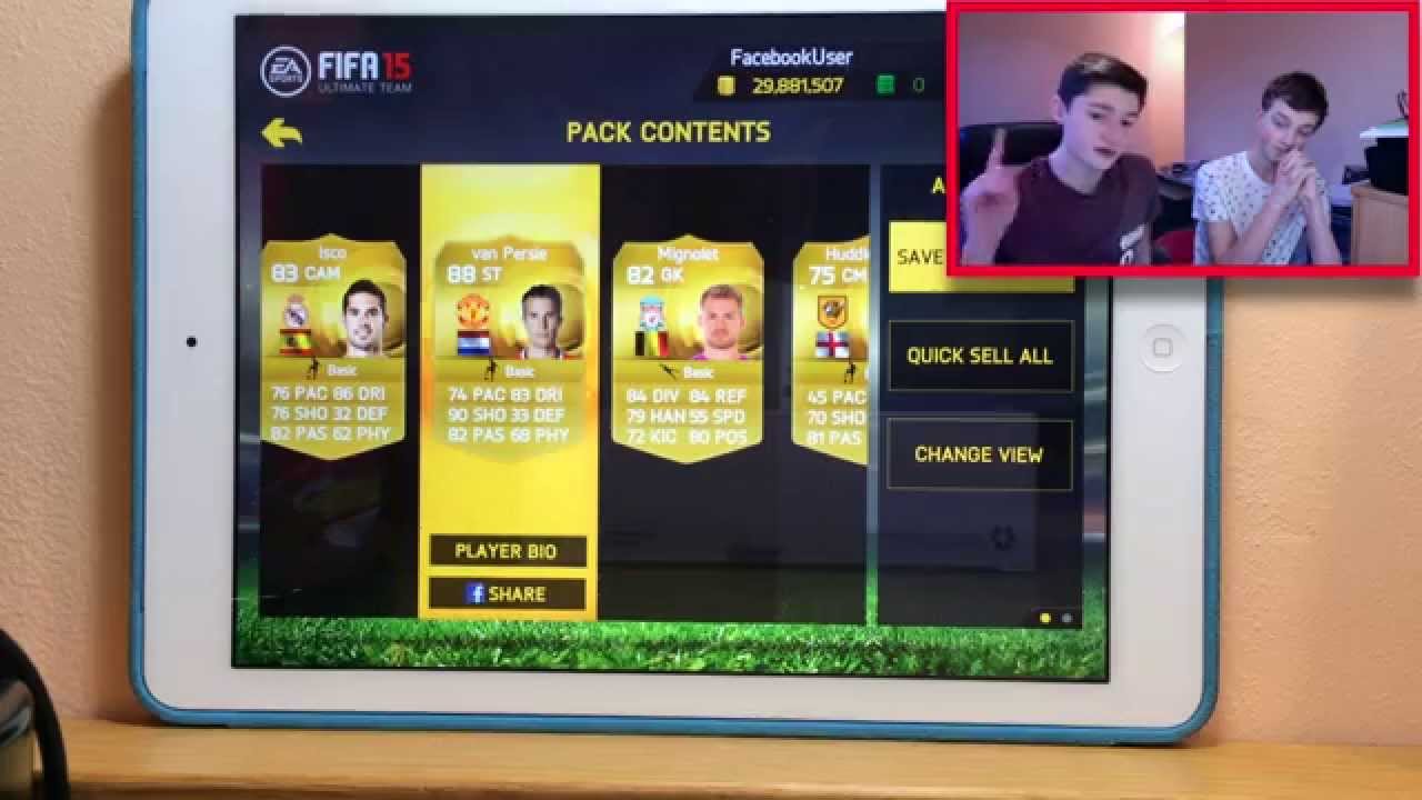 FIFA 15 IOS-100K PACKS!! W/THESKYHIGHGUY14