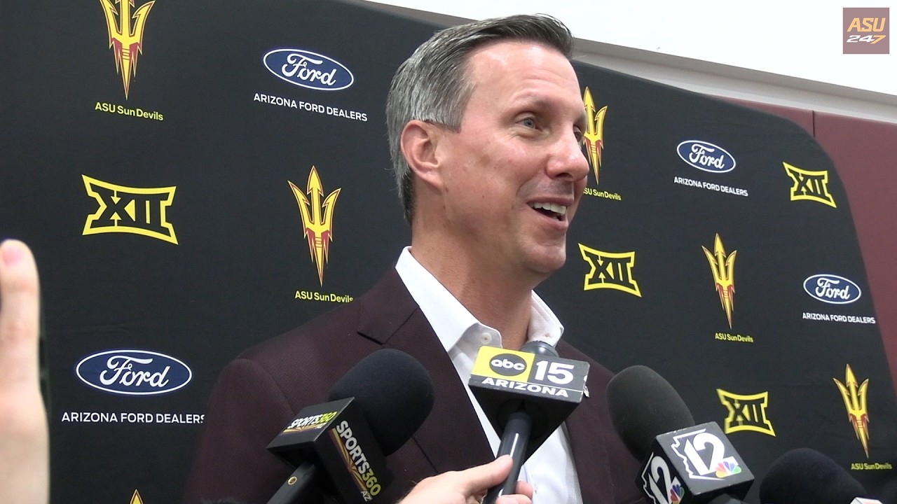 Graham Rossini following Randy Bennett's introductory press conference ...