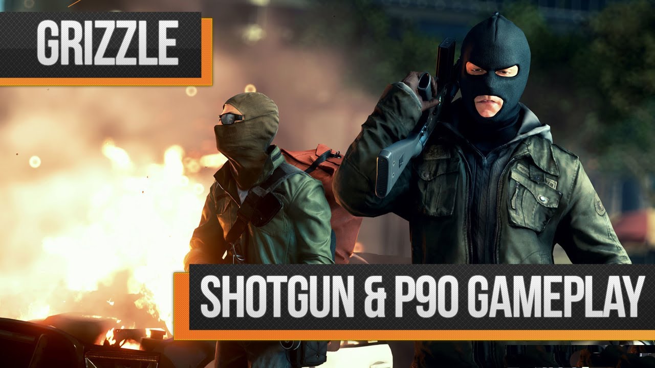 Battlefield: Hardline - P90 & Shotgun Gameplay (BF:Hardline Multiplayer)
