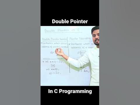 Double Pointer Variable | Double Pointer in C Programming - YouTube