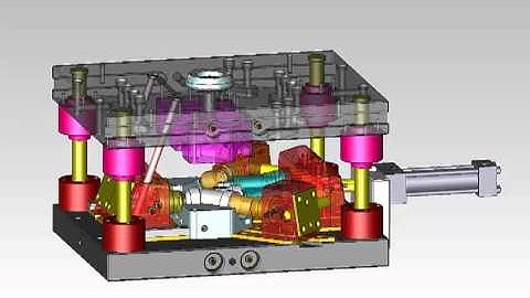 KeyCreator Direct CAD - Animation of an Injection Mold