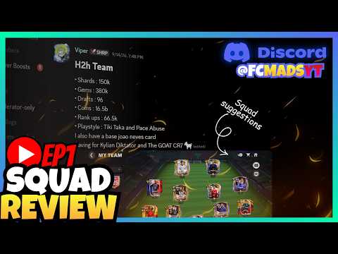 🧠SQUAD REVIEW EPISODE 1 - Player Recommendations before FC Mobile 27!