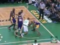 Ray allen highlights vslos angeles lakers game 1 finals 2008  19 points