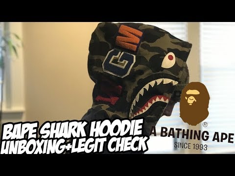 Bape Shark Hoodie Unboxing + Legit Check!