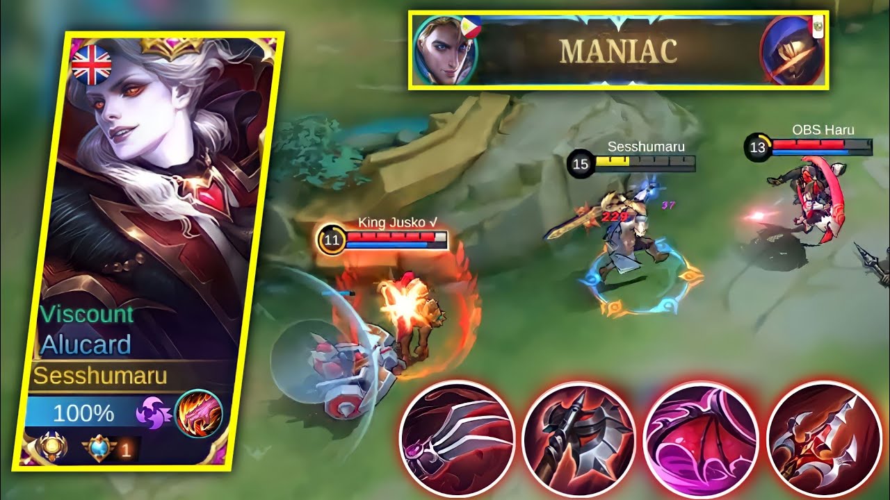 ALUCARD SUPER LIFE STEAL  BUILD BE LIKE🔥