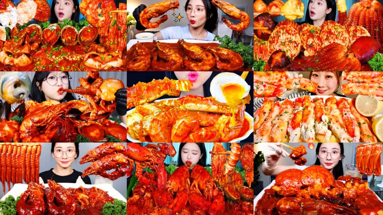 THE BEST OF SEAFOOD BOILED MUKBANG COMPILATION 💯 DELICIOUS SATISFYING ASMR SPICY SAUCY SEAFOOD BOIL