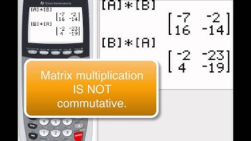 How To Multiply Matrices Using Your TI-84
