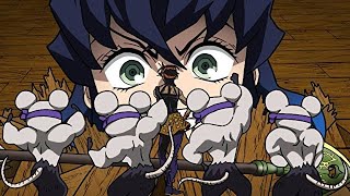 【鬼滅の刃】ムキムキネズミとナランチャが来たら【ジョジョ】【ホルマジオ・伊之助・きめつのやいば・demon slayer・귀멸의칼날・あかざ・アニメ2期・遊郭編・MAD・アフレコ・妓夫太郎・堕姫】
