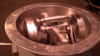 Simpson 24 dia. Stainless Steel Lab Muller - Test Run Video #1