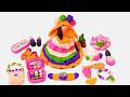 DIY How To Make Polymer Clay Miniature Makeup Set with Pink Dress,Eyeshadow, Shoes,Bag | Makeup kit
