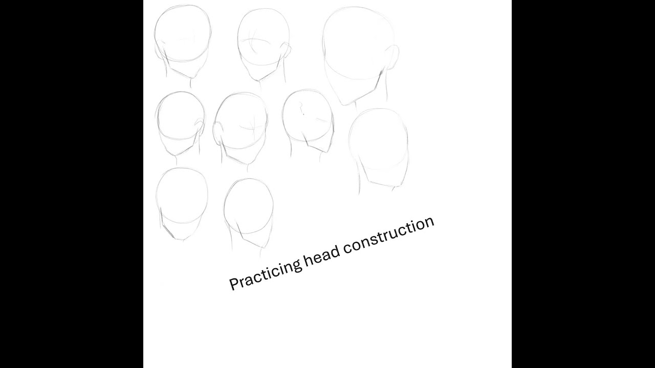 Practicing head construction to improve drawing heads - YouTube