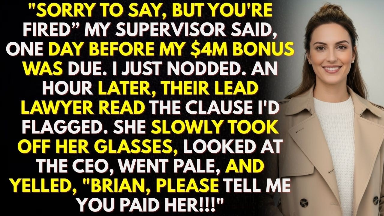 Fired Before My $4M Bonus: The Legal Clause That Backfired ⚖️