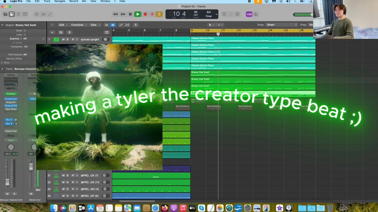 making a *tyler the creator* type beat (Logic pro) - YouTube