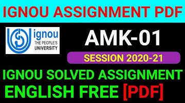 AMK 01 Solved Assignment 2021, AMK 1 Solved Assignment 2020-21 in English, AMK 1 Assignment