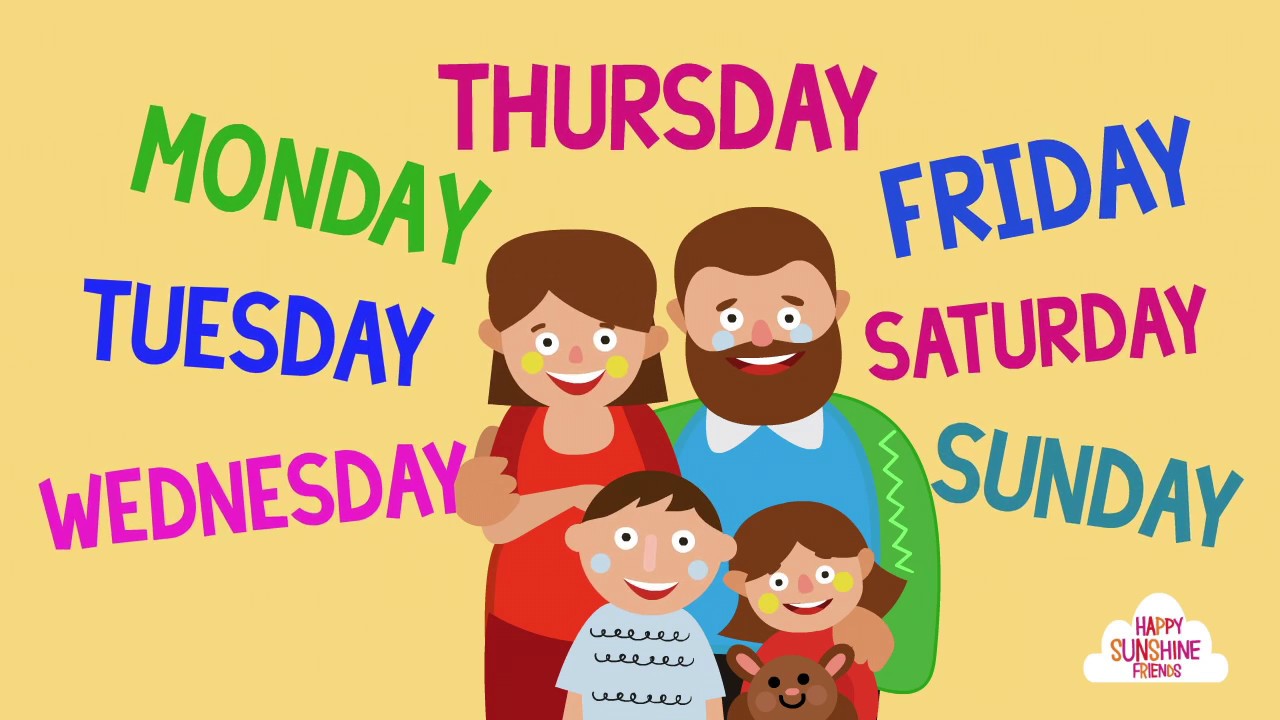 days of the week song for kids, days of the week for kids, day of the week song...