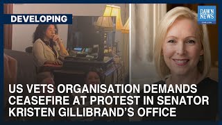 Us Vets Org. Demands Ceasefire At Protest In Senator Kristen Gillibrands Office Dawn News English