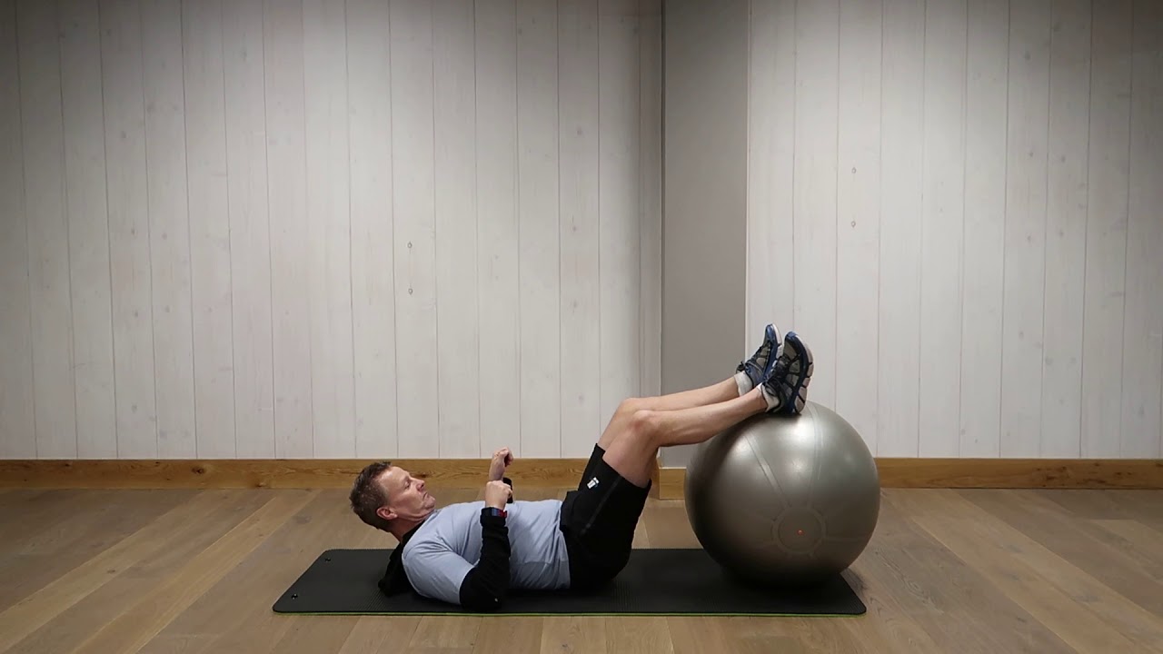 Hip Thrust on Swiss Ball YouTube