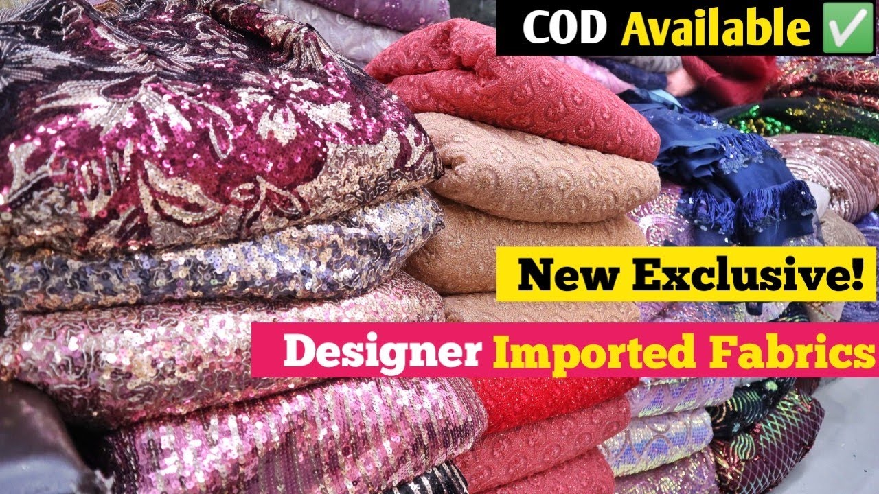 NEW EXCLUSIVE DESIGNER FANCY IMPORTED FABRICS BOUTIQUE FABRICS