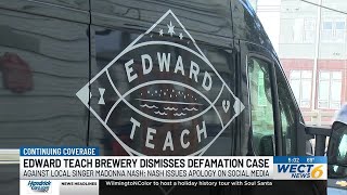 Edward Teach Brewery dismisses defamation case against local singer after viral post sparked lega...