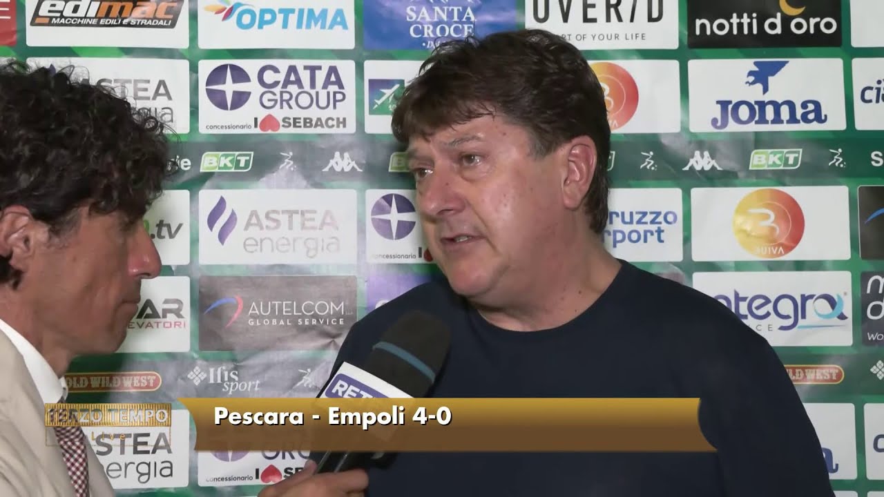 Pescara - Empoli 4-0 91° Sebastiani: "La curva è speciale"