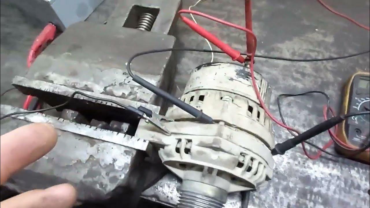 Стенд для проверки автомобильного генератора из подручных средств - YouTube