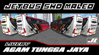 BUSSID | 4 LIVERY AGAM TUNGGA JAYA BUS SHD ORI BUSSID screenshot 4