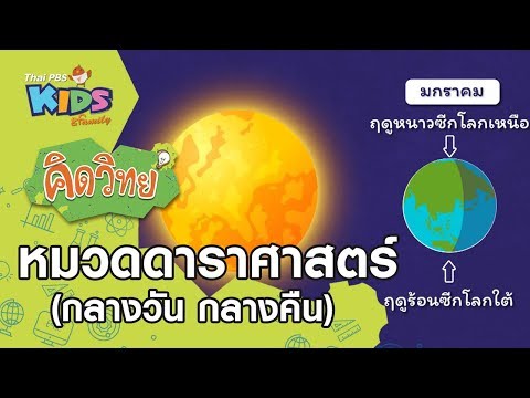 หมวดดาราศาสตร์ (กลางวัน กลางคืน) : คิดวิทย์ (19 พ.ค. 63)