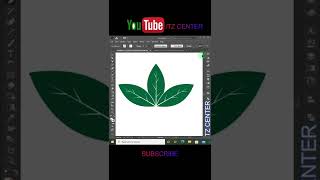 leaf design 2022 tz center #shorts #logodesign #tzcenter #illustrator #logo #viral #graphicdesign