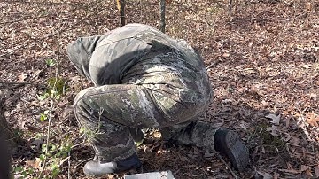 Setting a Bridger #3 dirt set for coyotes for the first time.