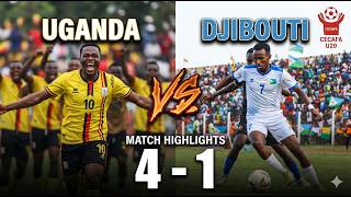 Uganda vs Djibouti (4-1) | Match Highlights • U20 AFCON CECAFA Qualifiers 2026