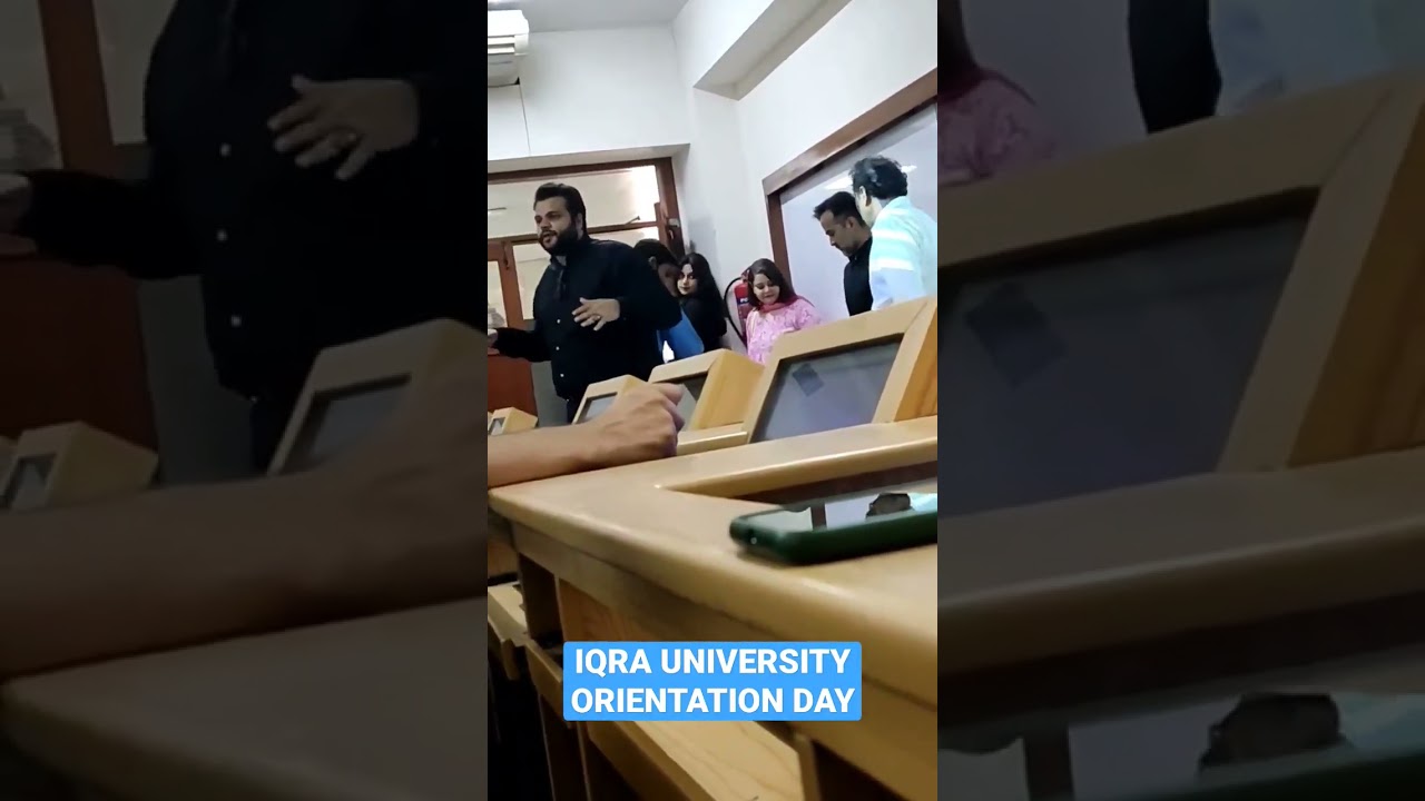 IQRA UNIVERSITY ORIENTATION DAY FOR MEDIA SCIENCE | VLOGS WITH SHAHERYAR 