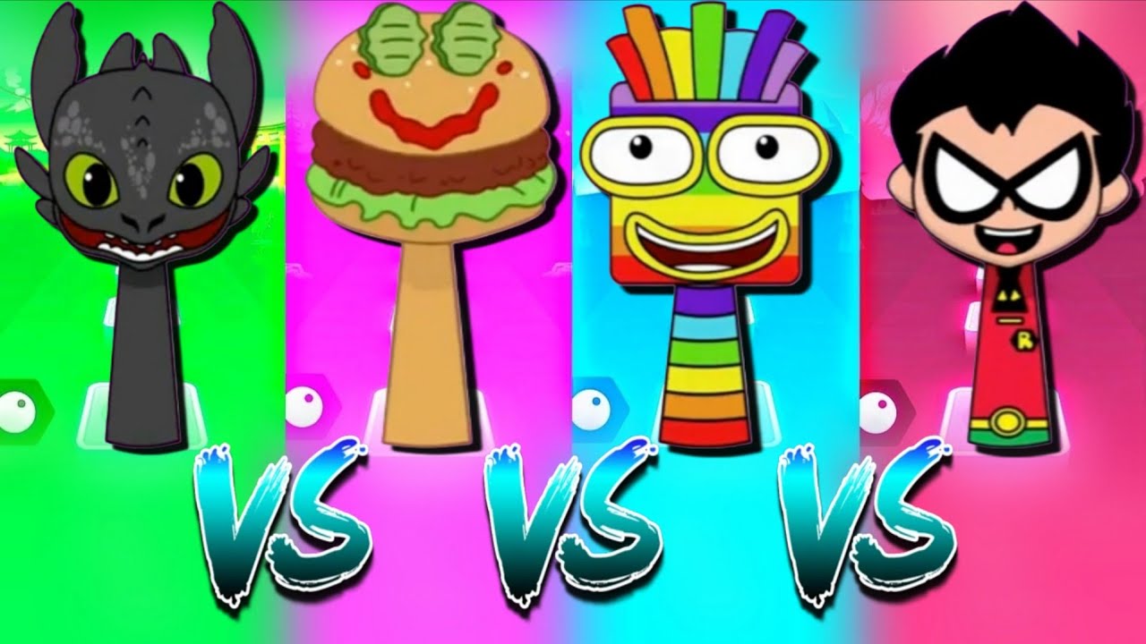 SPRUNKI OC: БЕЗЗУБИК 🆚 КРАББИ-ПАТТИ 🆚 СЕМЬ 🆚 РОБИН |🎮 Tiles Hop EDM Rush!