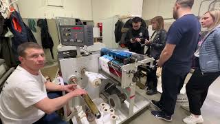 FPL350B Printed Label Slitting & Turret Rewind Machine