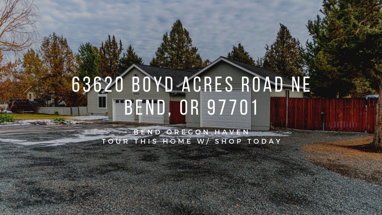 1/2 Acre - In Town - Heated Shop - Bend Oregon