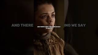 Not today | Arya Starc | Game of thrones