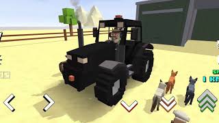 Blocky Farm Racing & Simulator | Wheat Harvest | Android Gameplay #39 screenshot 5