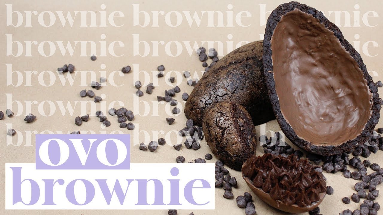 OVO CASCA DE BROWNIE | COMO FAZER OVO COM CASCA DE BROWNIE | ESPECIAL DE PÁSCOA 2019 • Petit Gatô