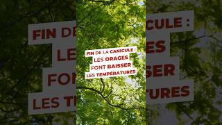 Baisse des températures