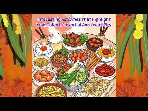 50 Sheet Colouring Pages A Variety of Traditional Food Dishes Around The World