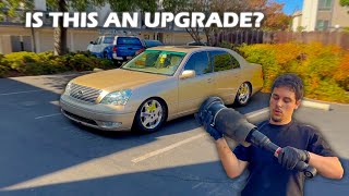 The LS430 got "NEW" Air Struts + I Installed a NEW Sub!