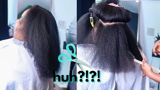 SOMETHING AIN&#39;T RIGHT! | Natural Hair Salon Visit + Detailed Professional Trim Didn&#39;t Go As Expected