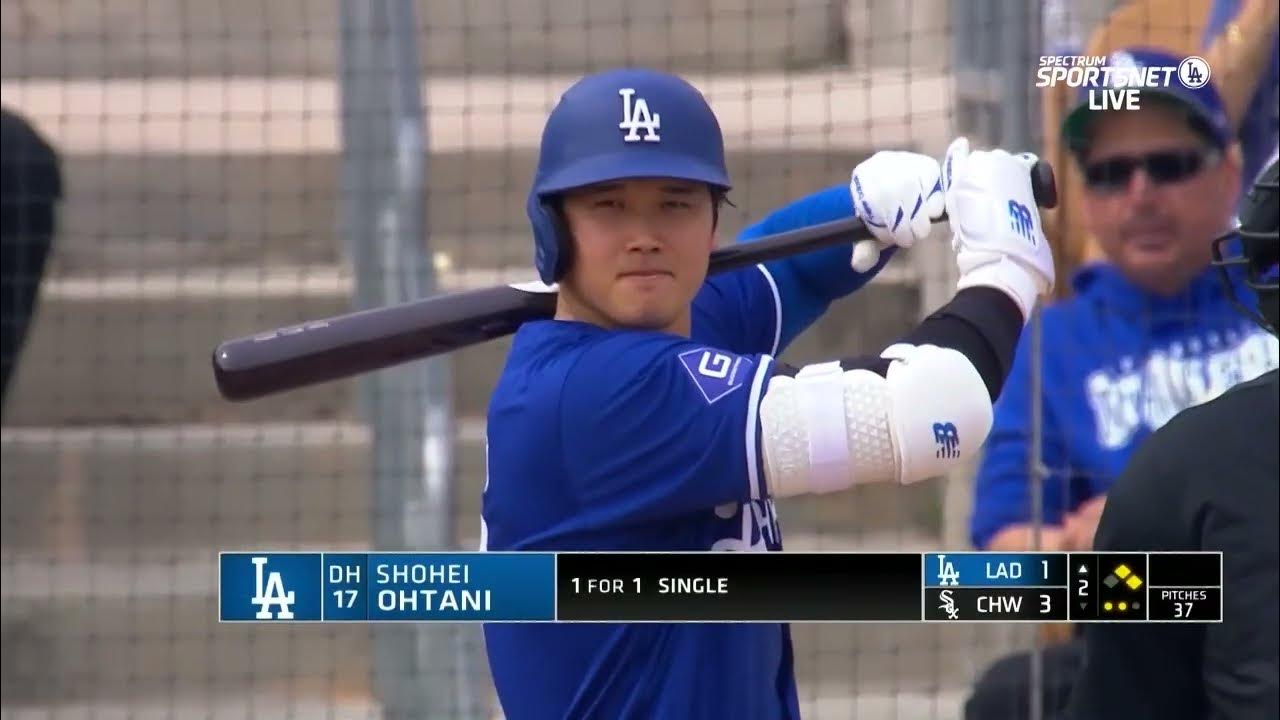 Shohei Ohtani STAYS HOT! Dodgers new star continues hot Spring with 2 hits, stolen base!