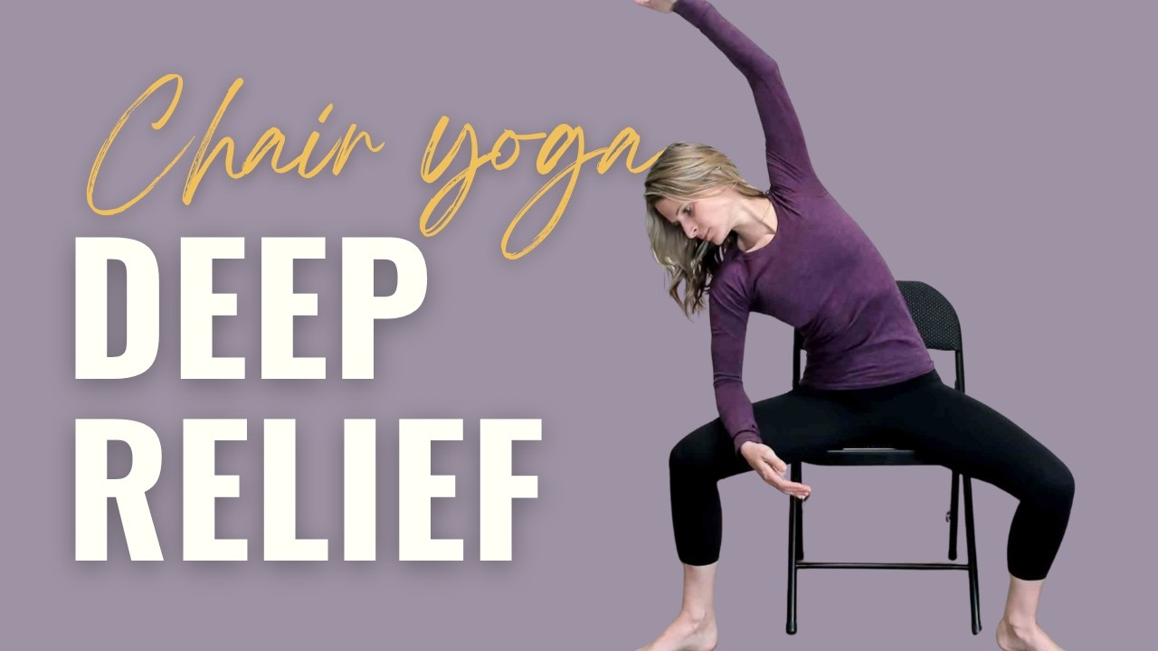 Chair Yoga for Stiff Hips & Lower Back Recovery | Prevent Sciatica ...