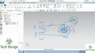 Unigraphics NX- Sketch Example 4 with constraints and Dimensioning for beginners