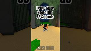 Speed Run Hedge Maze 53 Seconds 99 Nights In The Forest