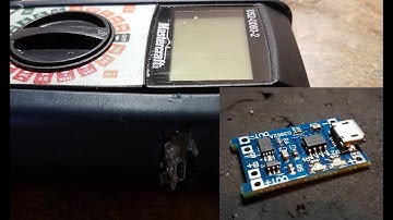 USB Rechargeable Multi-Meter Modification - TP4056 Module & 18650 Battery