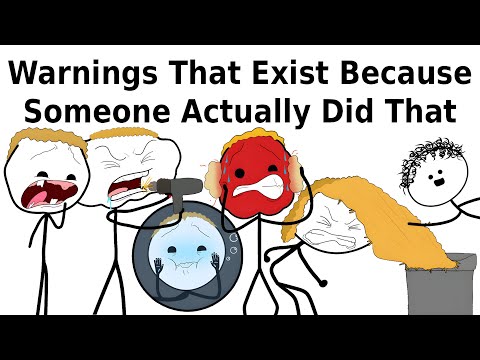 Warning Labels That Exist Because Someone Actually Did That