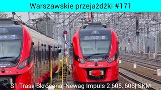 S1 Pruszków- Warszawa Wawer (Trasa Skrócona). Newag Impuls 2 605, 606. Warszawskie przejażdżki #171