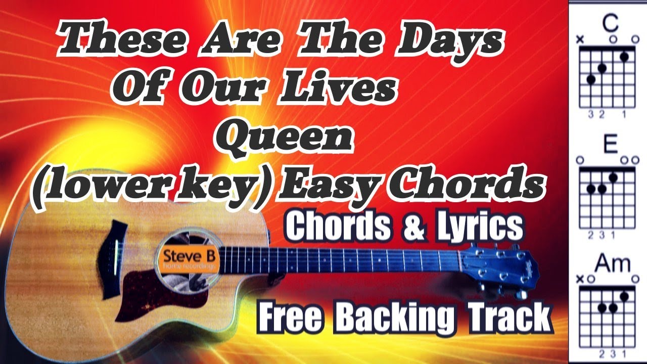 Queen These Are The Days Of Our Lives Lower Key Free Backing queen these are the days of our lives lower key free backing